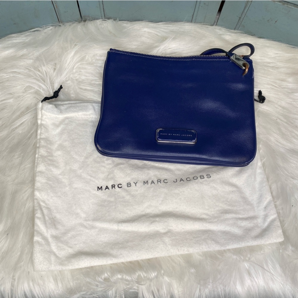 Marc by Marc Jacobs Royal Blue Leather Crossbody/Wristlet